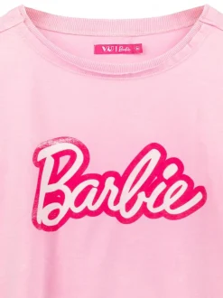 Vanilla Underground Pink Barbie Cropped 100% Cotton T-Shirt