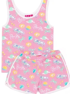 Vanilla Underground Pink Barbie Girls Top & Short 2 Piece Set