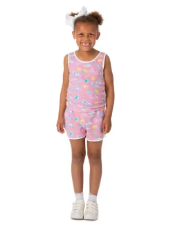 Vanilla Underground Pink Barbie Girls Top & Short 2 Piece Set