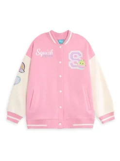 Vanilla Underground Pink Girls Squishmallows Bomber Jacket