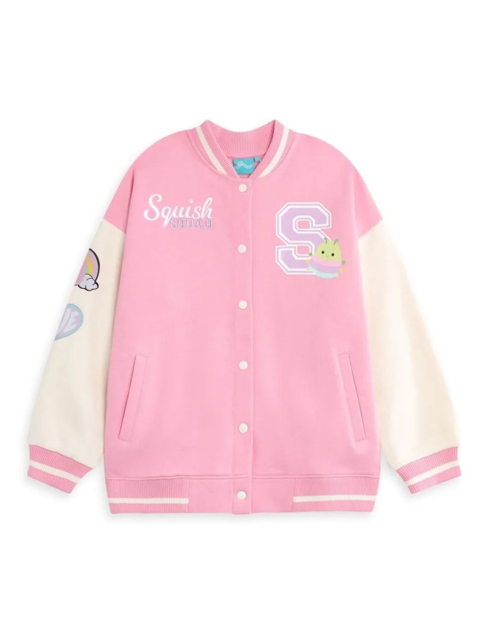 Vanilla Underground Pink Girls Squishmallows Bomber Jacket