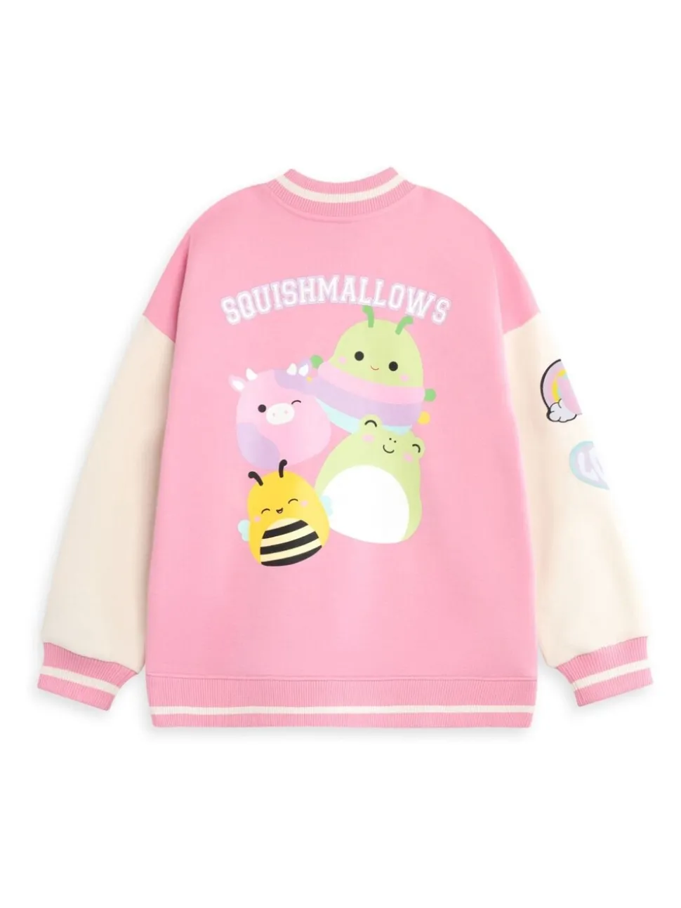 Vanilla Underground Pink Girls Squishmallows Bomber Jacket