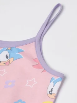 Vanilla Underground Pink Girls Sonic The Hedgehog Sleeveless Playsuit