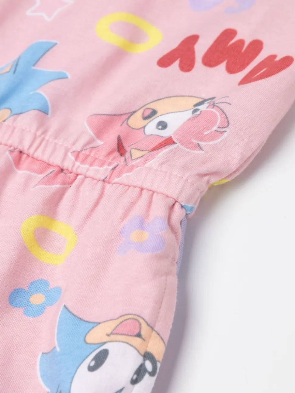Vanilla Underground Pink Girls Sonic The Hedgehog Sleeveless Playsuit