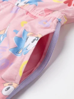 Vanilla Underground Pink Girls Sonic The Hedgehog Sleeveless Playsuit