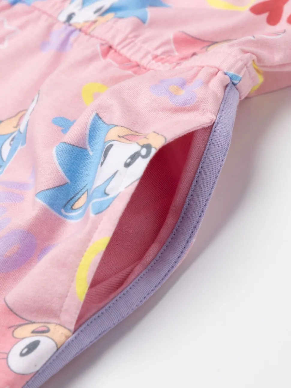 Vanilla Underground Pink Girls Sonic The Hedgehog Sleeveless Playsuit