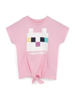 Vanilla Underground Pink Girls Minecraft Short Sleeved T-Shirt