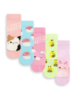 Vanilla Underground Pink Girls Squishmallows Socks 5 Pack