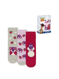 Vanilla Underground Pink Lotso Calf Socks Set of 3