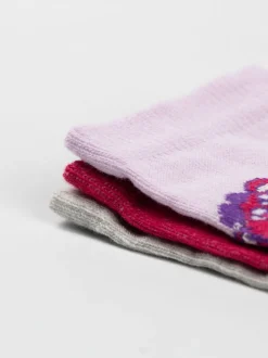 Vanilla Underground Pink Lotso Calf Socks Set of 3