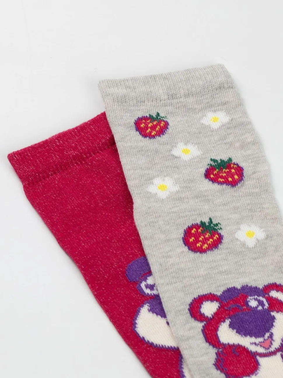 Vanilla Underground Pink Lotso Calf Socks Set of 3