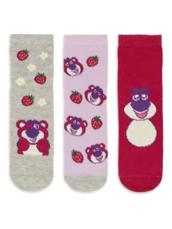 Vanilla Underground Pink Lotso Calf Socks Set of 3