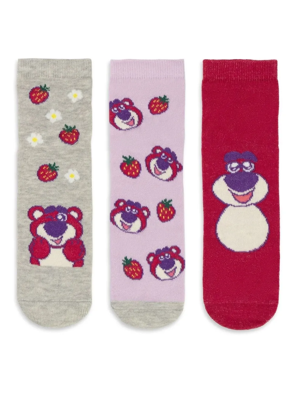 Vanilla Underground Pink Lotso Calf Socks Set of 3