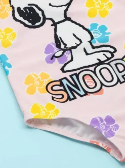 Vanilla Underground Pink Peanuts Snoopy 1 Piece Swimming Costume