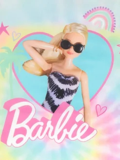 Vanilla Underground Pink Tie-Dye Barbie Swimsuit - Girls