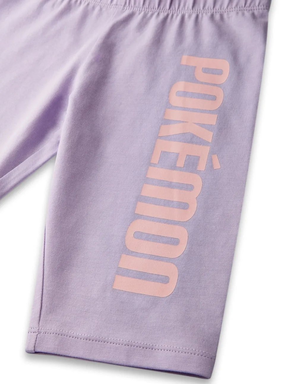 Vanilla Underground Purple Girls Pokemon 100% Cotton T-Shirt and Cycling Shorts Set
