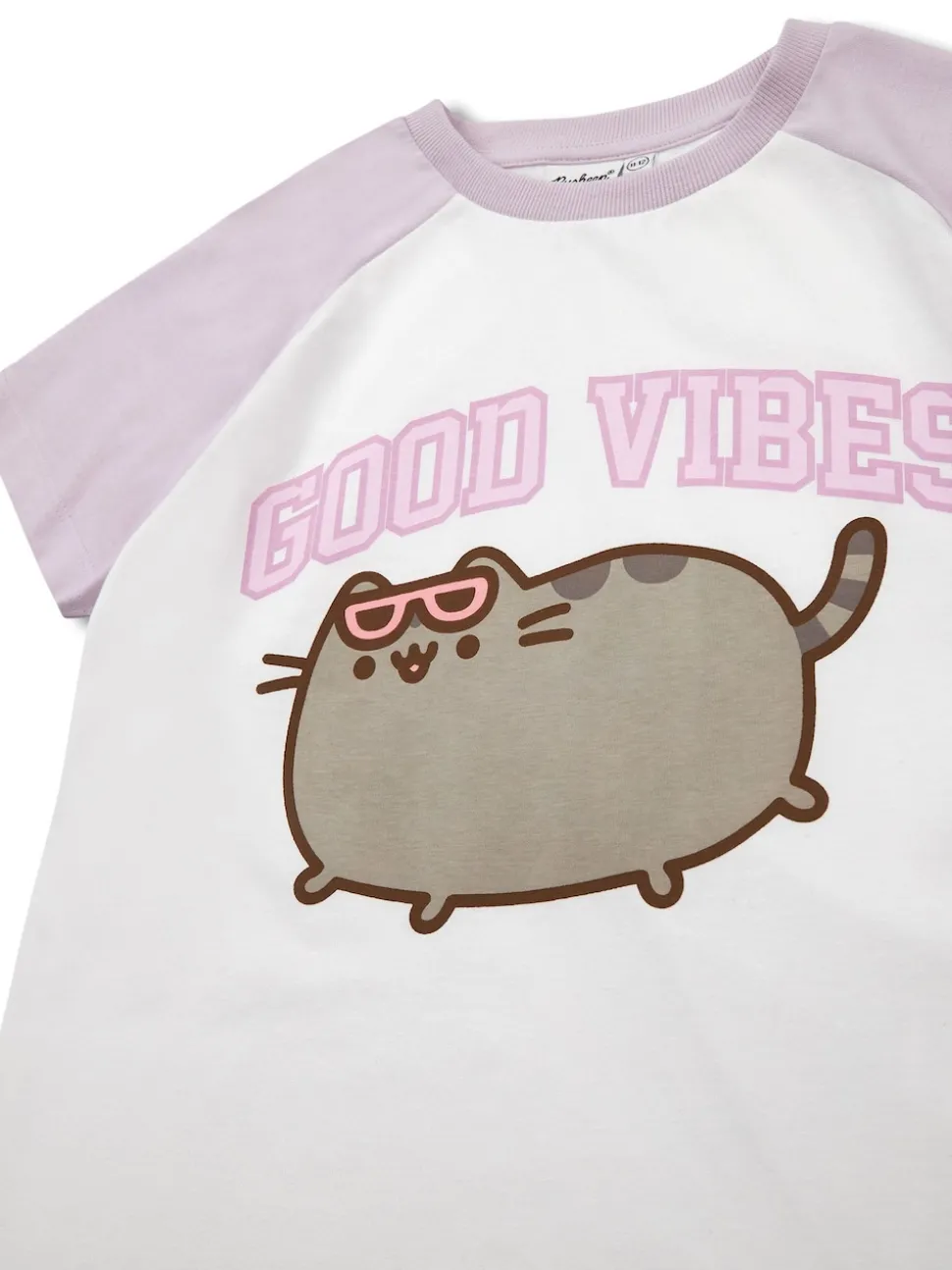 Vanilla Underground Purple Girls Pusheen 100% Cotton T-Shirt