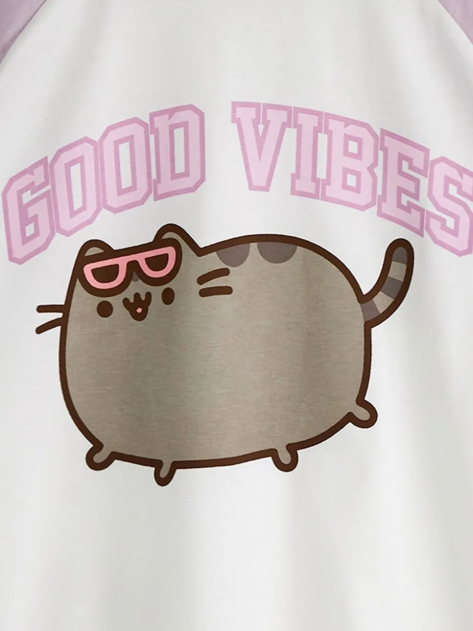Vanilla Underground Purple Girls Pusheen 100% Cotton T-Shirt
