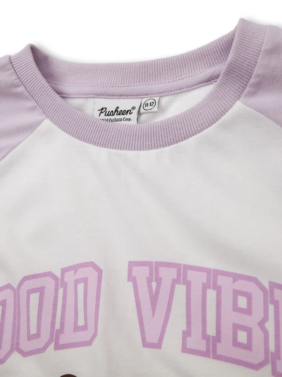 Vanilla Underground Purple Girls Pusheen 100% Cotton T-Shirt