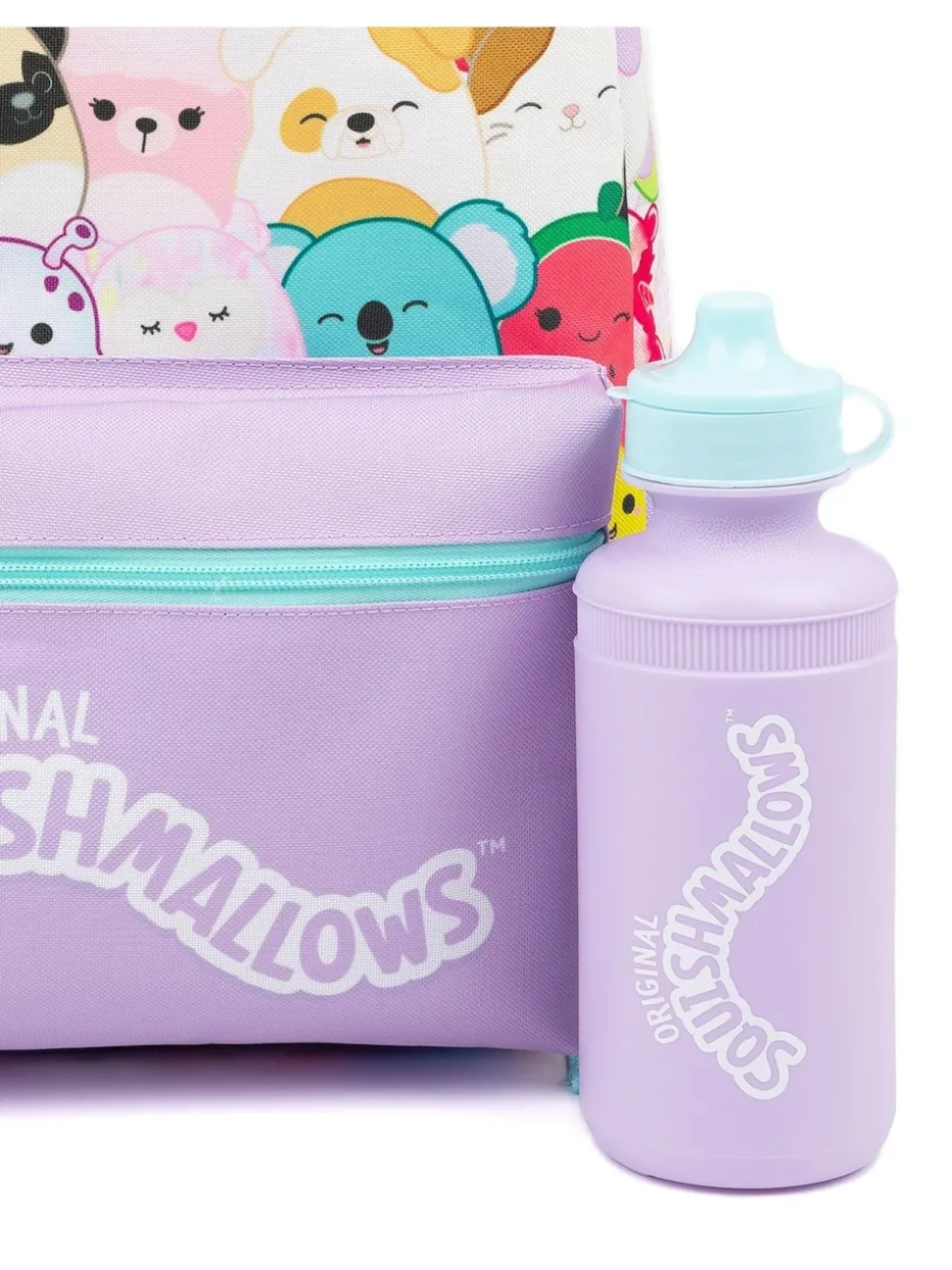 Vanilla Underground Purple Squishmallows Girls 4 Piece Backpack Set