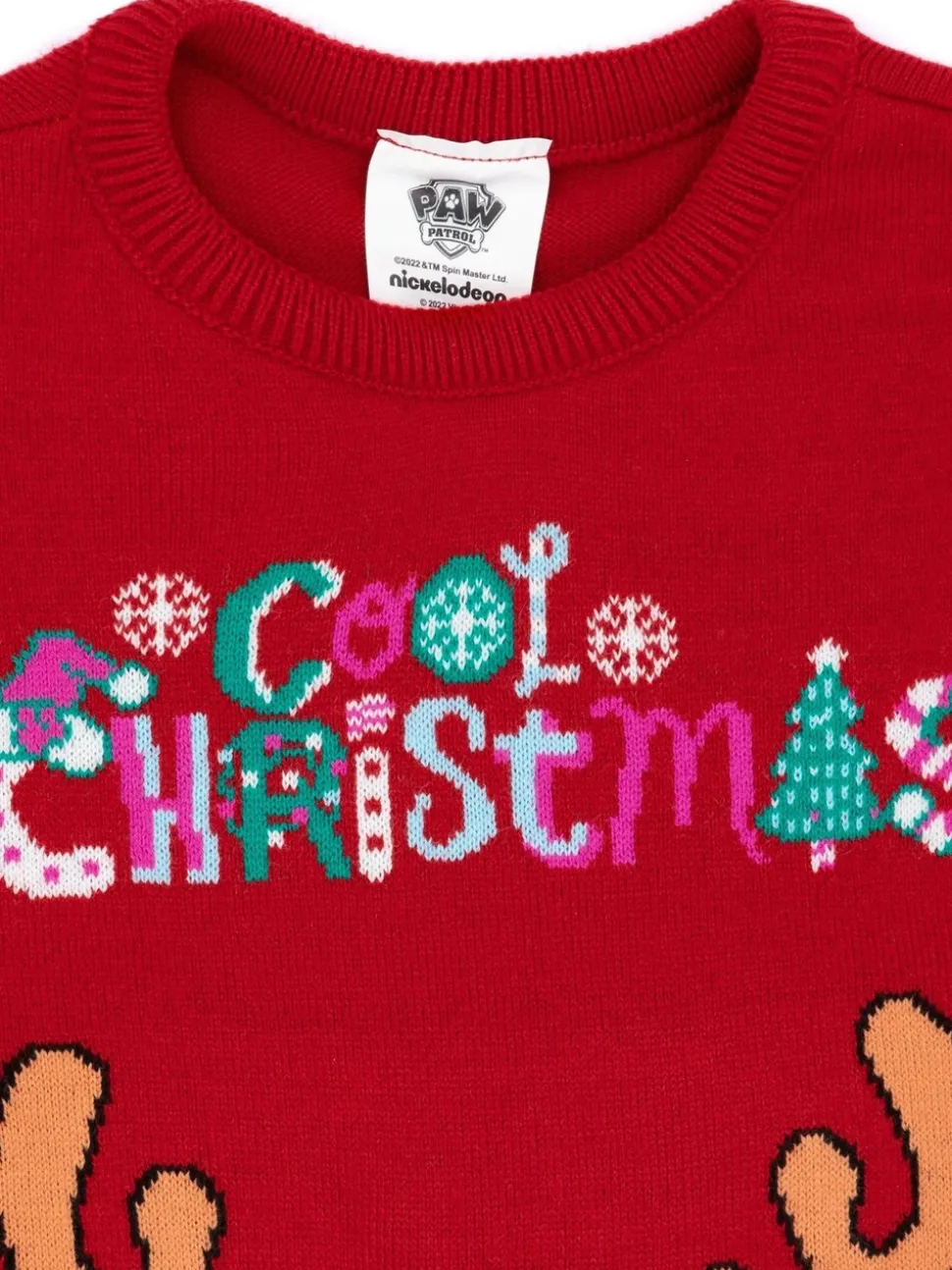 Vanilla Underground Red Paw Patrol Kids Christmas Jumper