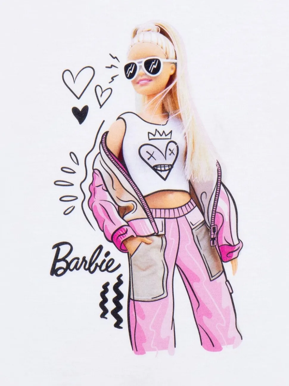 Vanilla Underground White Barbie Girls Licensed 100% Cotton T-Shirt
