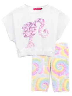 Vanilla Underground White Barbie Girls Top & Short 2 Piece Set