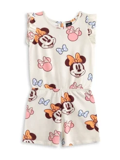 Vanilla Underground White Disney Minnie Mouse Multicoloured Sleeveless Playsuit
