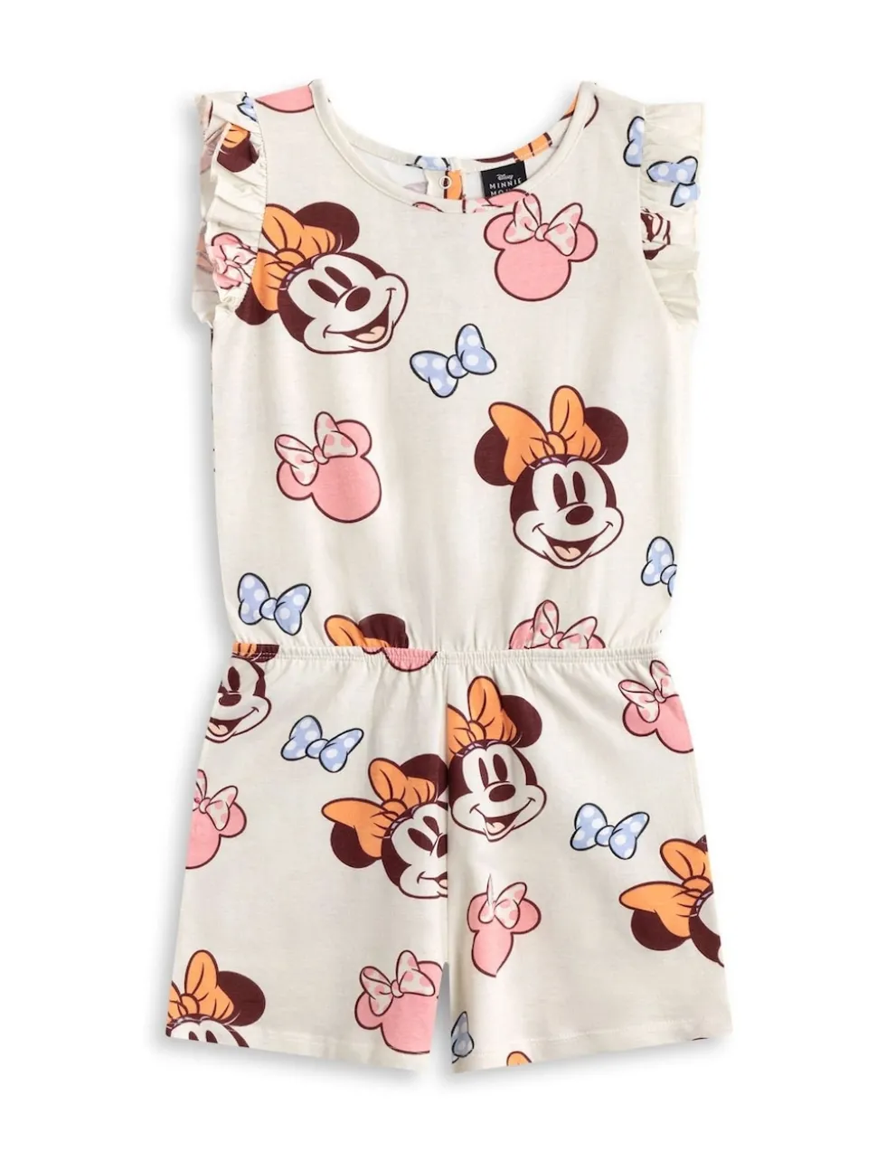 Vanilla Underground White Disney Minnie Mouse Multicoloured Sleeveless Playsuit