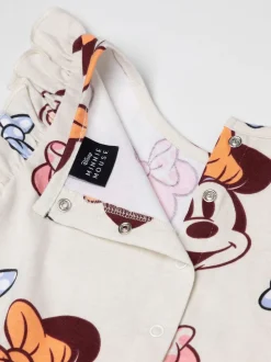 Vanilla Underground White Disney Minnie Mouse Multicoloured Sleeveless Playsuit