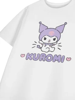Vanilla Underground White Girls Hello Kitty Short Sleeve 100% Cotton T-Shirt
