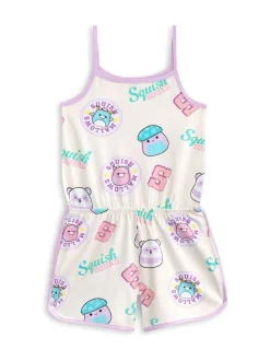 Vanilla Underground White Squishmallows Multicoloured Sleeveless Playsuit