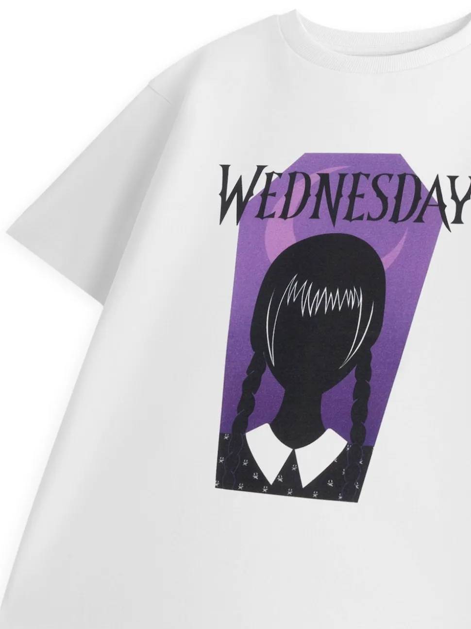 Vanilla Underground White Wednesday Coffin Short Sleeved T-Shirt