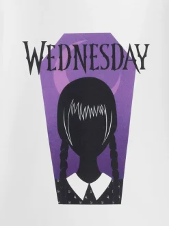 Vanilla Underground White Wednesday Coffin Short Sleeved T-Shirt