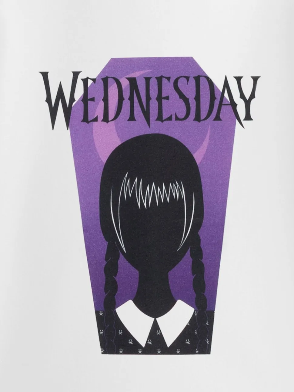 Vanilla Underground White Wednesday Coffin Short Sleeved T-Shirt