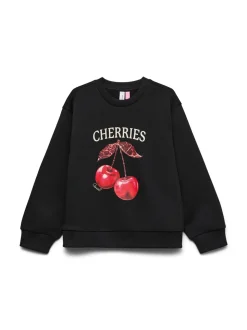 VERO MODA Black Cherry Printed Sweatshirt