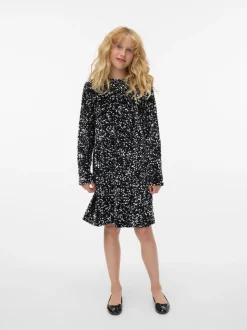 VERO MODA Black Sequin Long Sleeve Dress