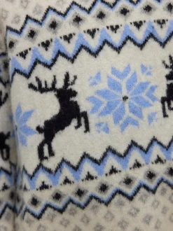VERO MODA Cream Matching Family Christmas Fairisle Knitted Jumper