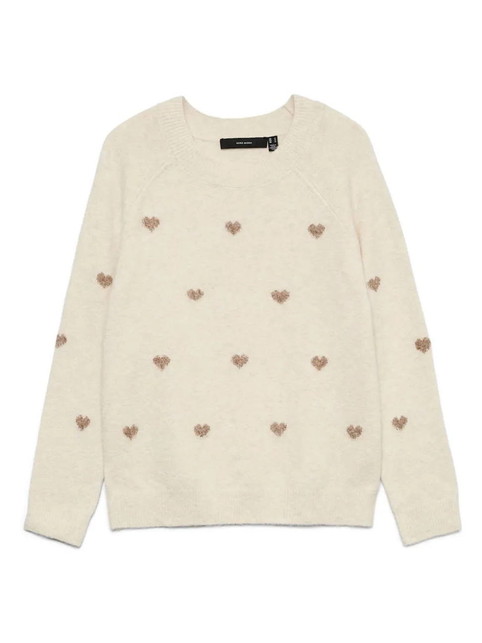 VERO MODA Cream Round Neck Soft Touch Cosy Knitted Jumper