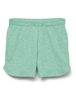 VERO MODA Girls Green Mid Rise Jersey Sweat Shorts