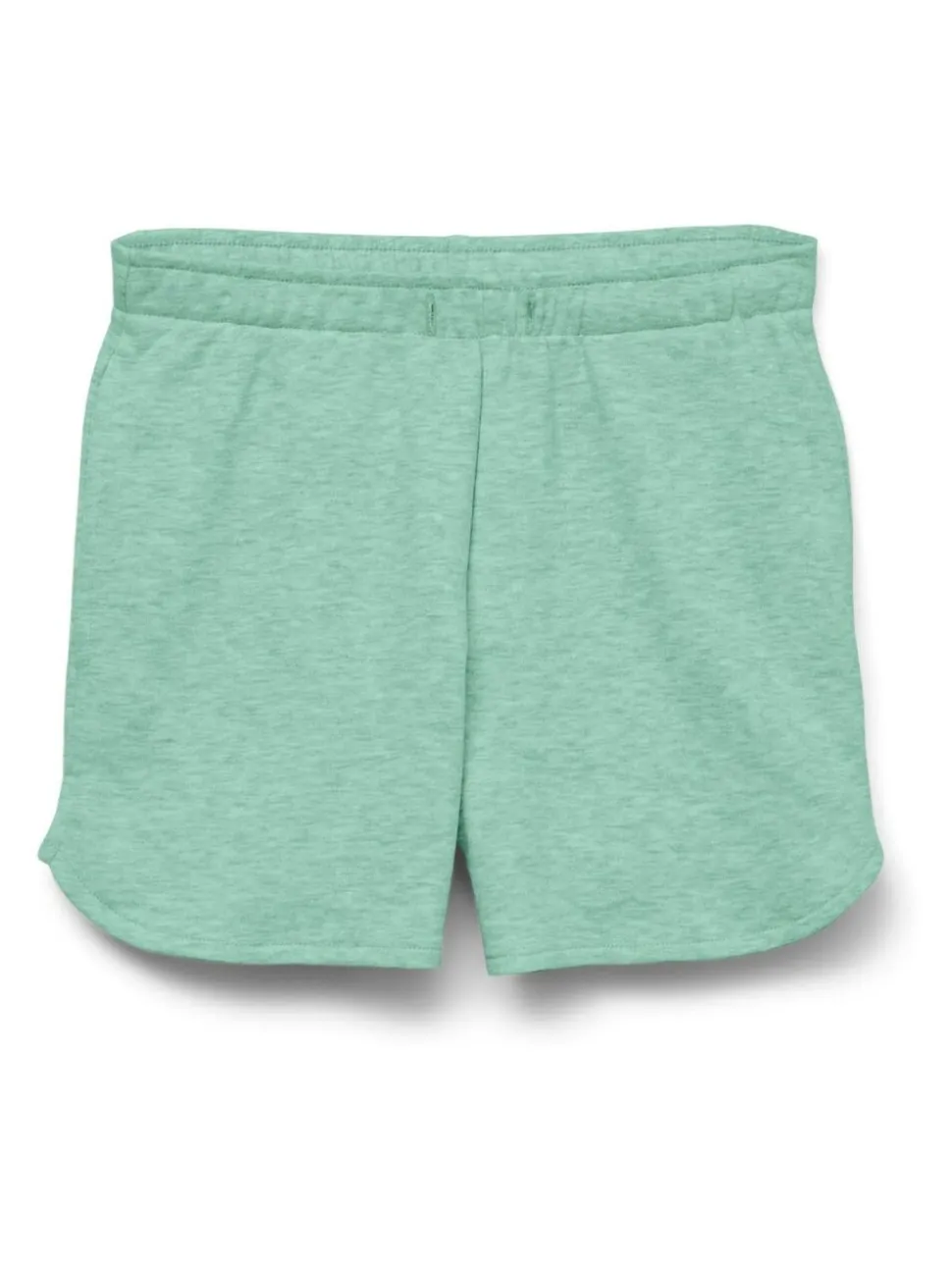 VERO MODA Girls Green Mid Rise Jersey Sweat Shorts