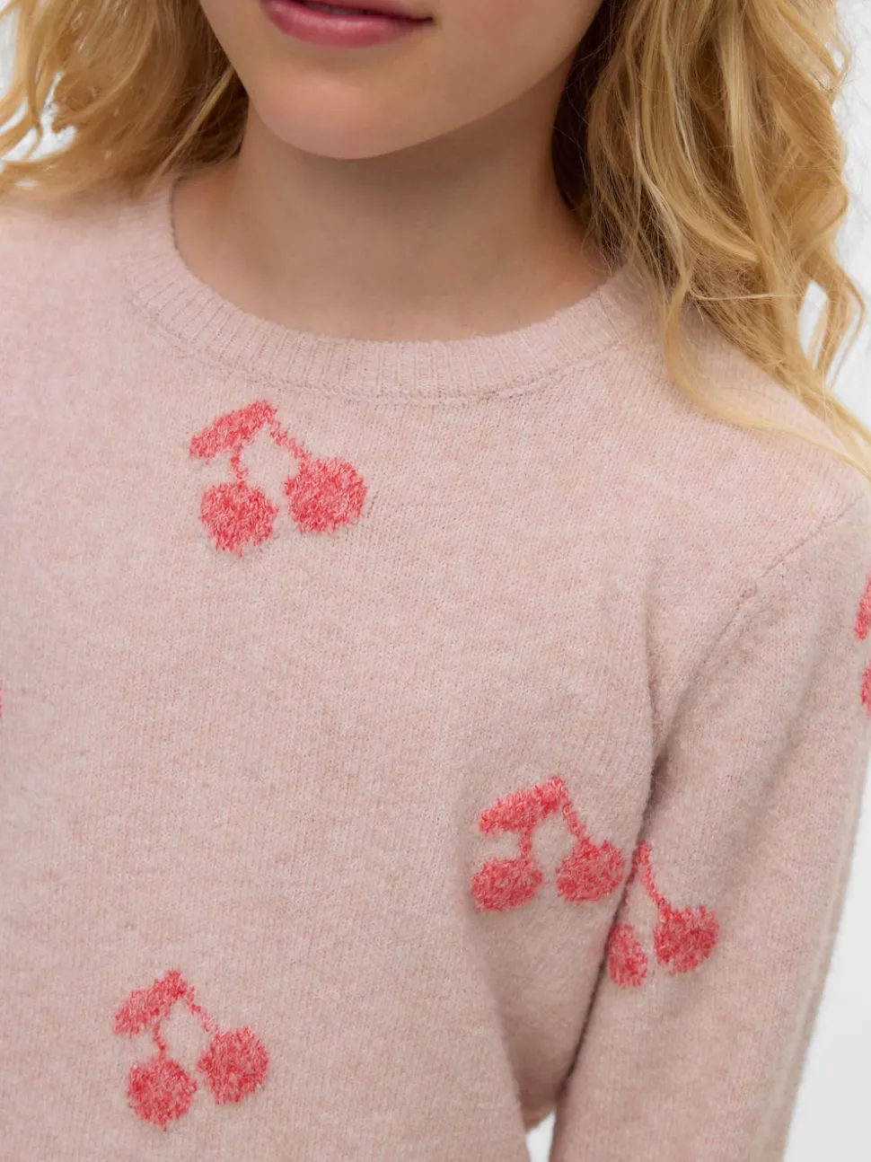 VERO MODA Pink Round Neck Soft Touch Cosy Knitted Jumper