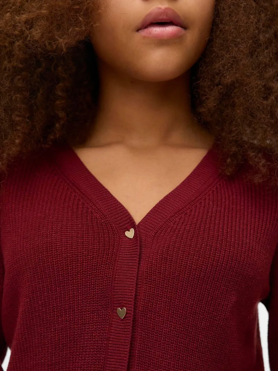VERO MODA Red Button Down Cardigan