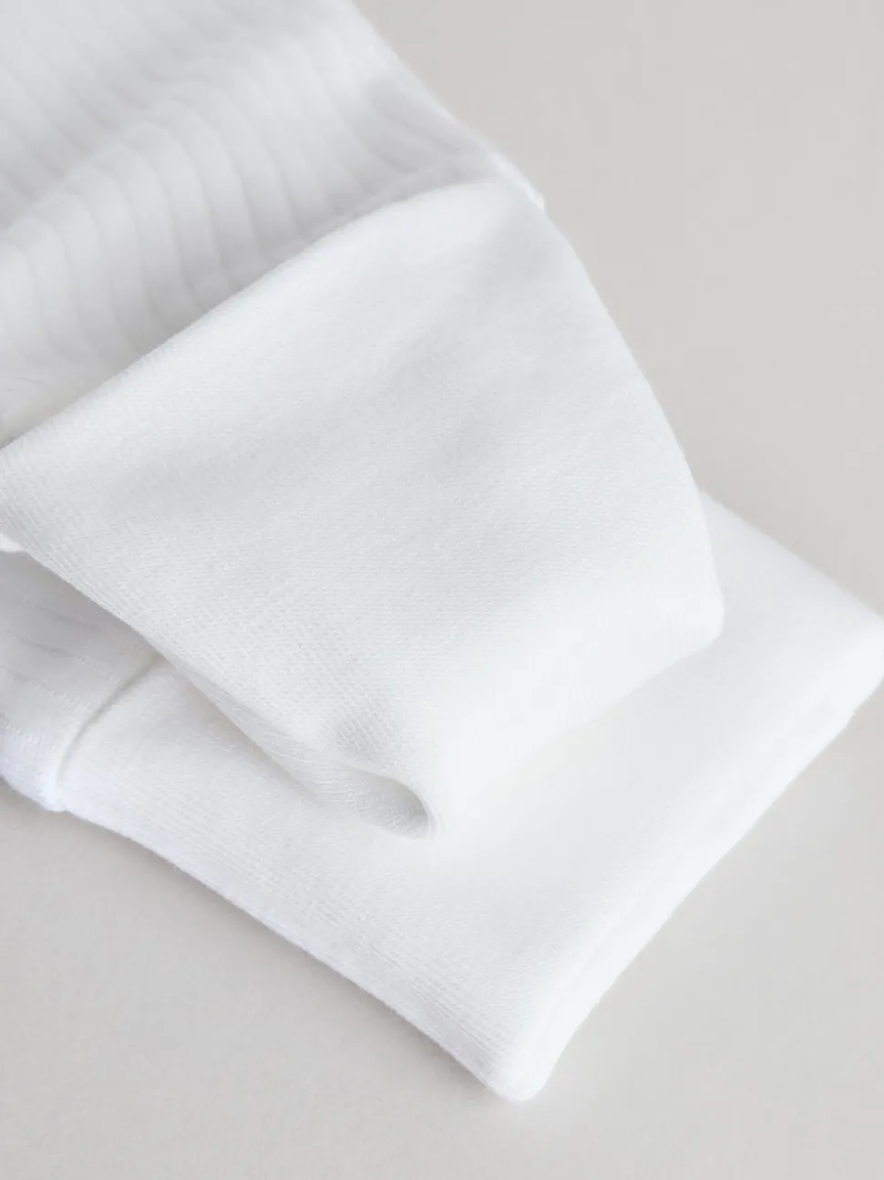 White 100% Cotton Two Way Zip Baby Footless Sleepsuits 3 Pack (0mths-2yrs)