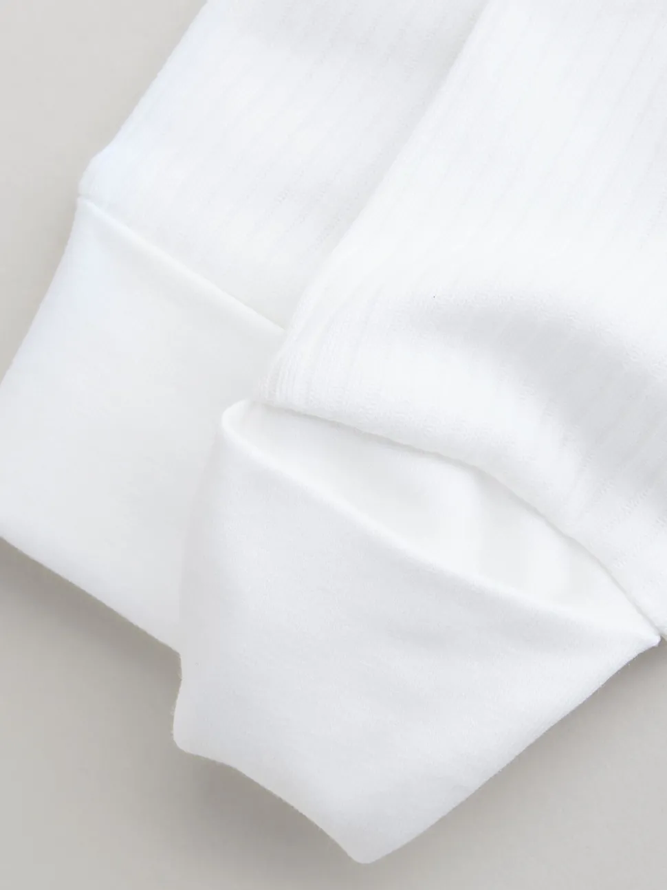 White 100% Cotton Two Way Zip Baby Footless Sleepsuits 3 Pack (0mths-2yrs)