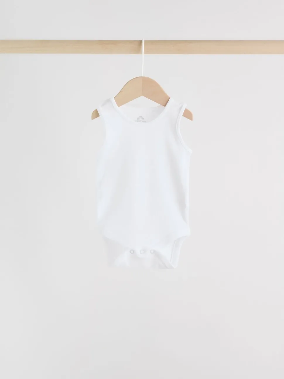 White 5 Pack Baby Vest Bodysuits