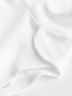 White 5 Pack Essential Baby Long Sleeve Bodysuits
