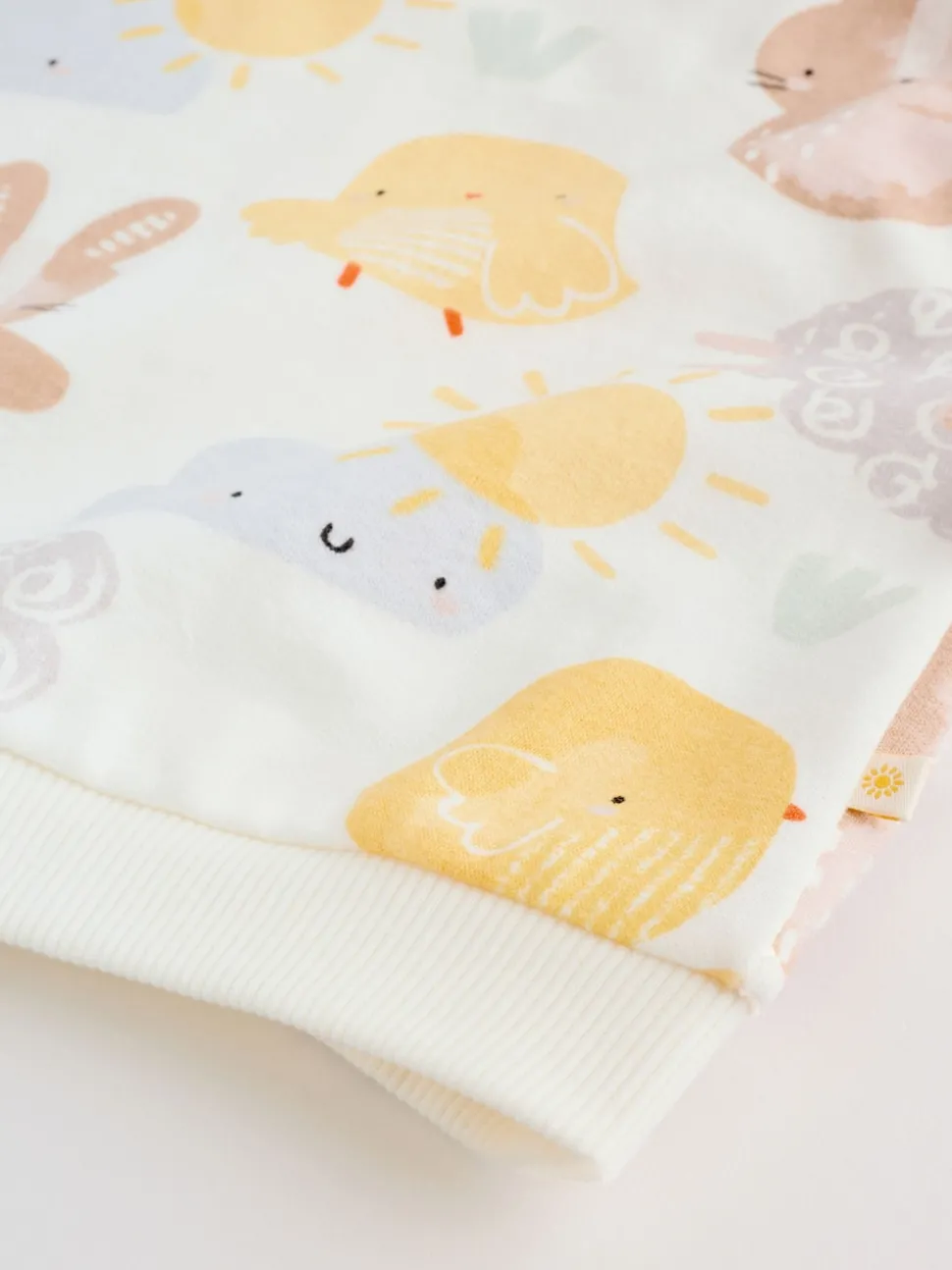 White Bunny Character Print Easter Sweat and Leggings Baby Set (0mths-2yrs)