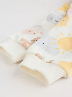 White Bunny Character Print Easter Sweat and Leggings Baby Set (0mths-2yrs)