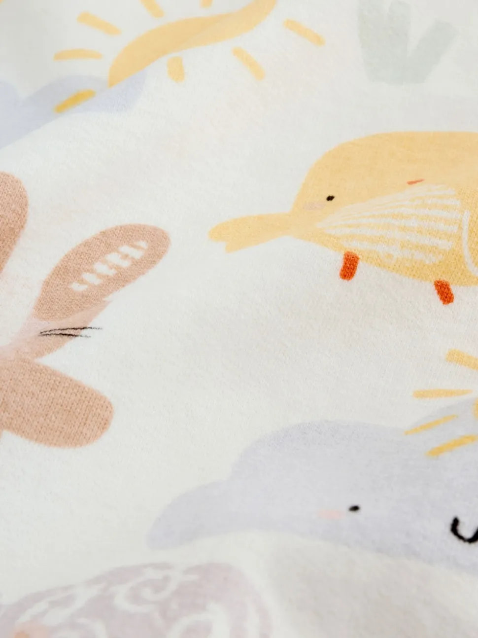 White Bunny Character Print Easter Sweat and Leggings Baby Set (0mths-2yrs)